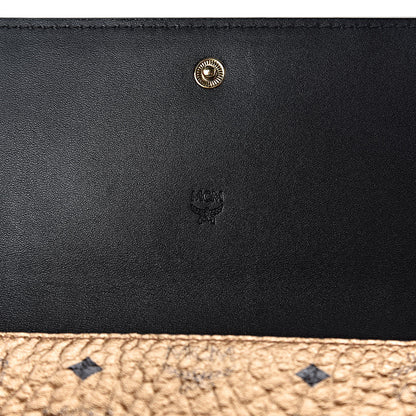 MCM Metallic Visetos Continental Flap Wallet Gold 6 of 6