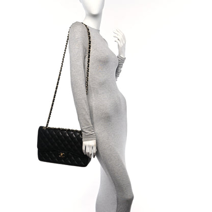 Chanel Caviar Quilted Jumbo Double Flap Black 2 of 11