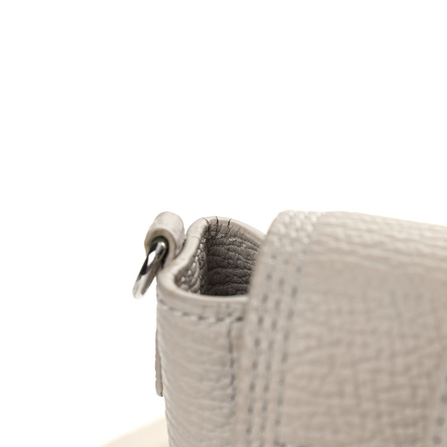 Textured Calfskin Mini Pashli Satchel Feather