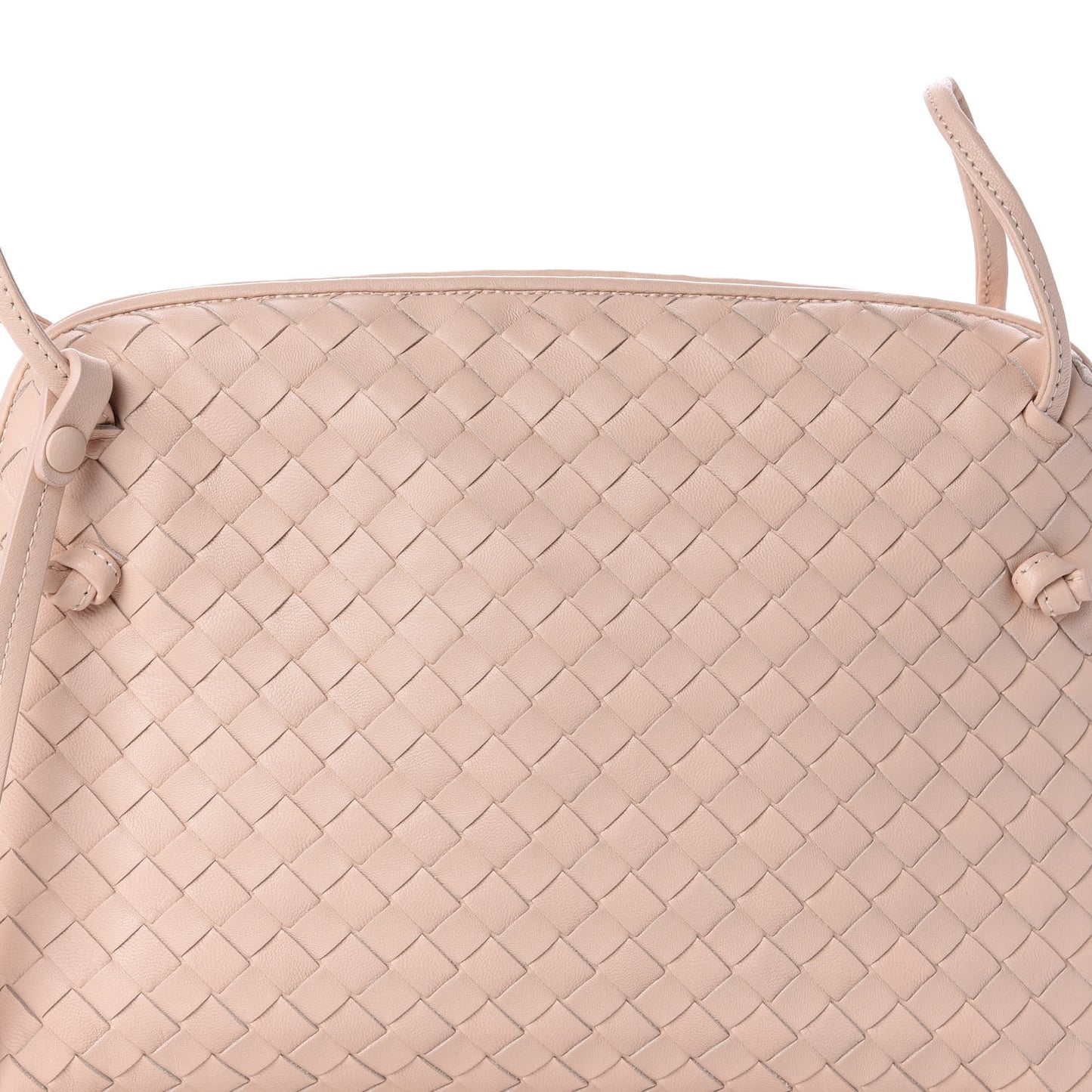 Nappa Intrecciato Nodini Crossbody Messenger Flamingo