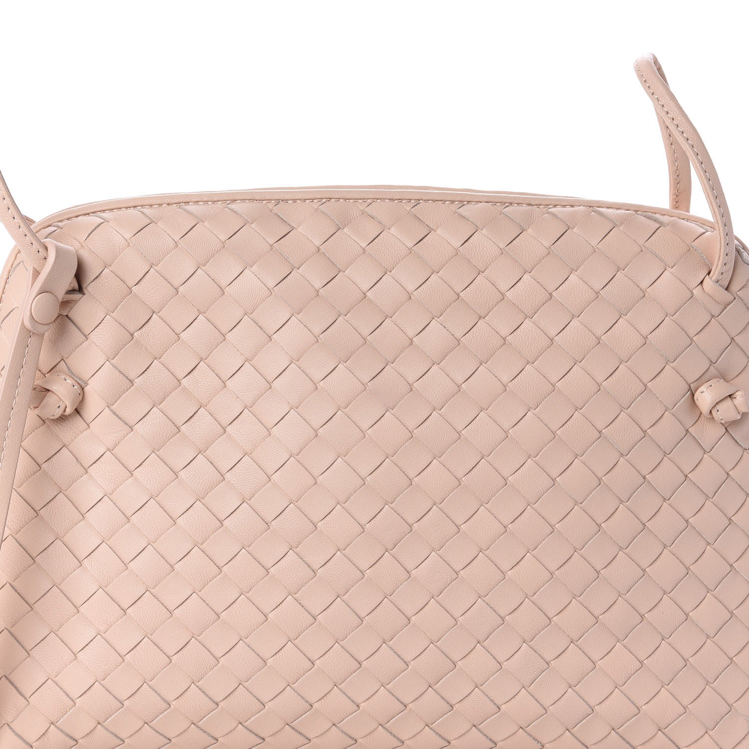 Bottega Veneta Nappa Intrecciato Nodini Crossbody Messenger Flamingo 9 of 9