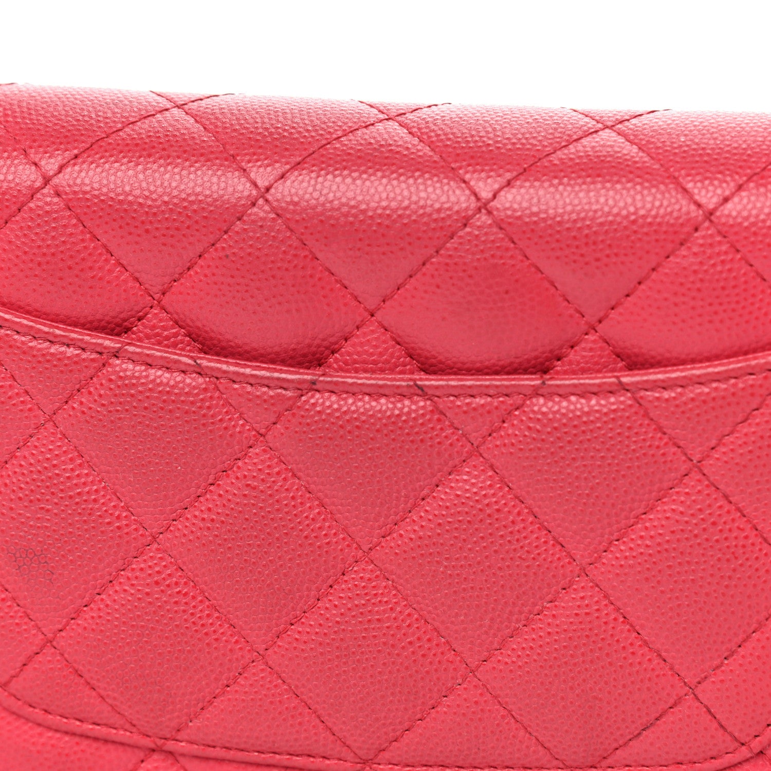 Chanel Caviar Quilted Wallet On Chain WOC Dark Pink 17 of 22