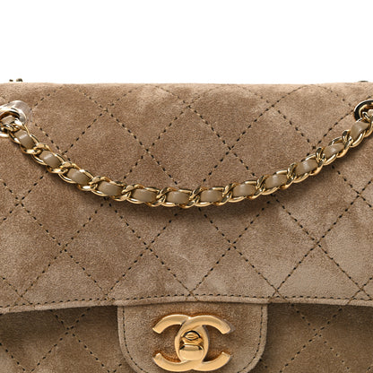 Chanel Suede Calfskin Mini Souplissimo Maxi Flap Dark Beige 8 of 11