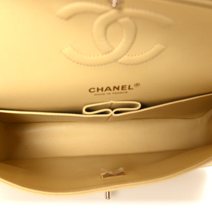 Chanel Caviar Quilted Medium Double Flap Light Yellow 4 of 10
