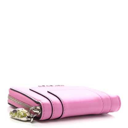 Bulgari Calfskin Serpenti Zip Around Wallet Pink 4 of 9