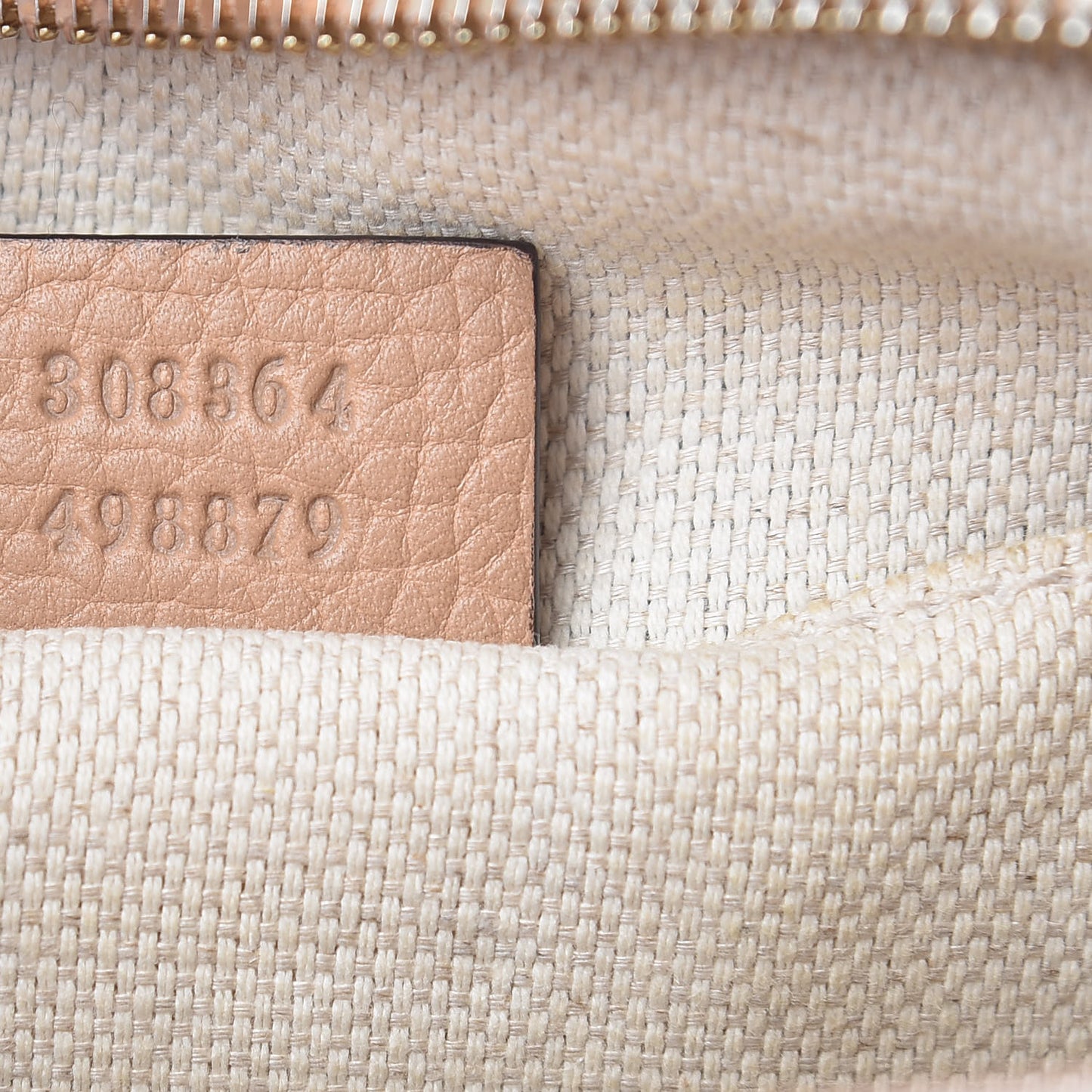 Pebbled Calfskin Small Soho Disco Bag Camelia