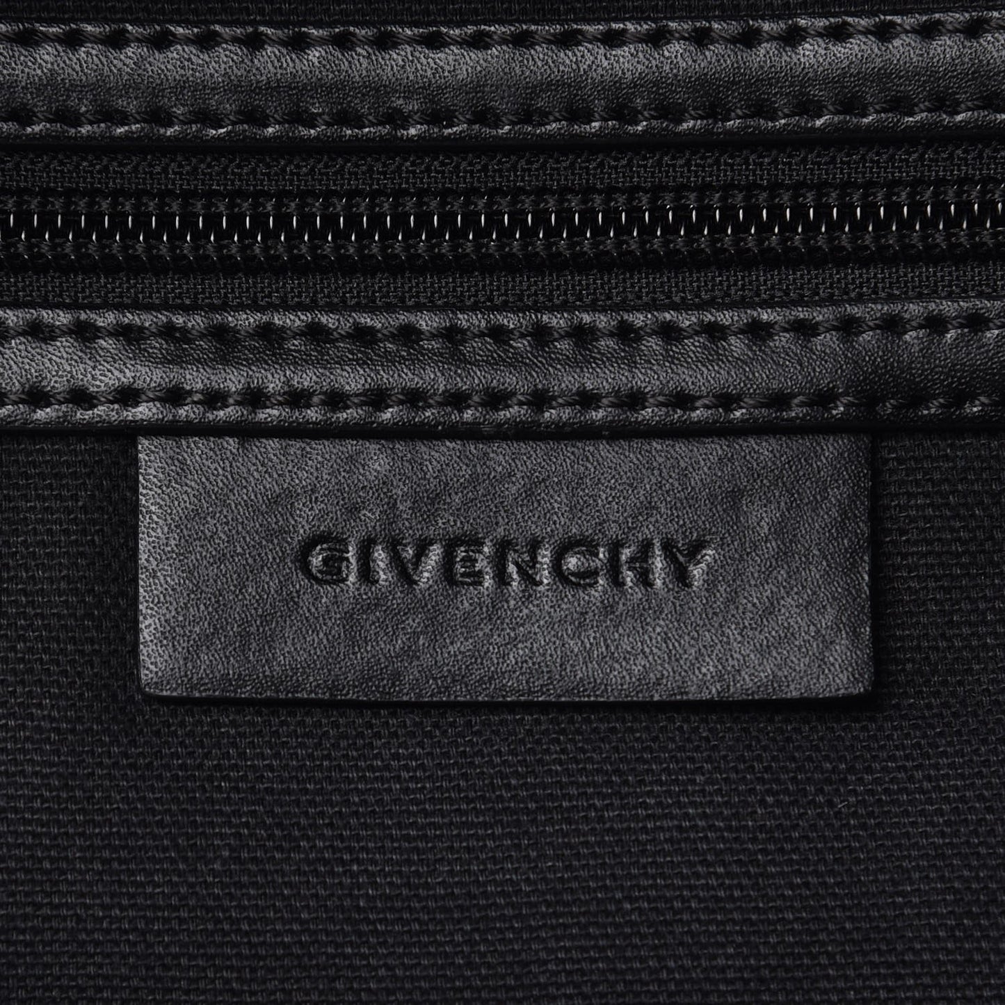 Calfskin Star Mini Backpack Black White
