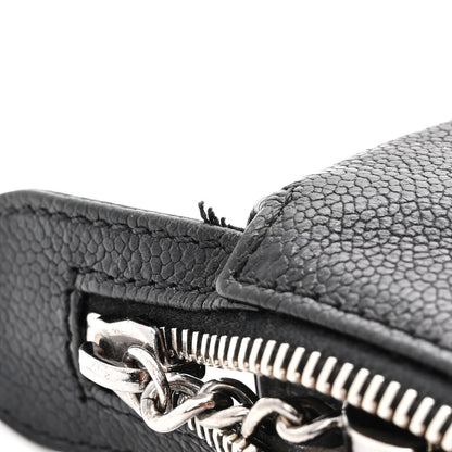 Chanel Glazed Caviar Modern Chain Hobo Black 11 of 12