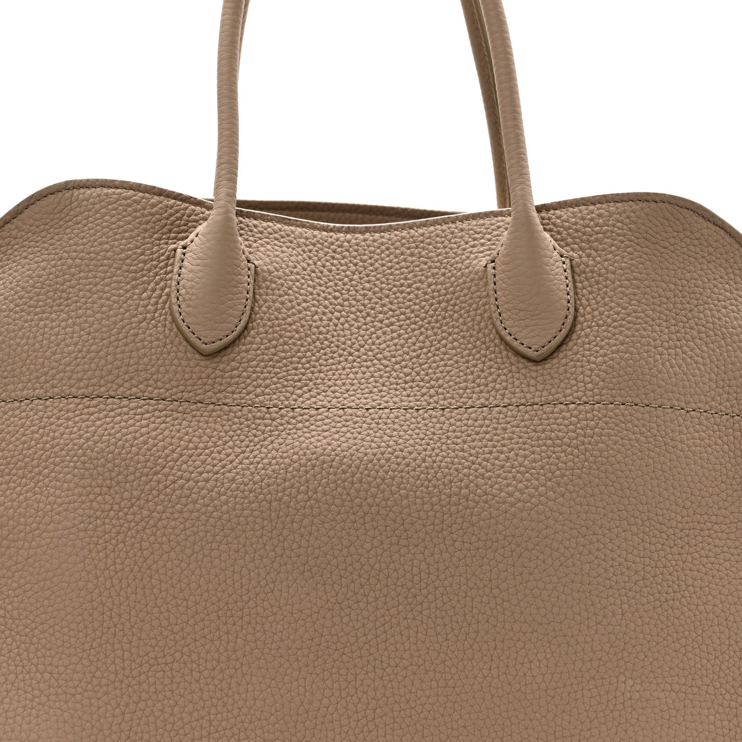 The Row Matte Grained Calfskin Soft Margaux 15 Dark Taupe 8 of 10