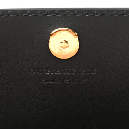 Burberry Grained Calfskin House Check Tartan Mix Hampshire Wallet On Chain Black 6 of 11