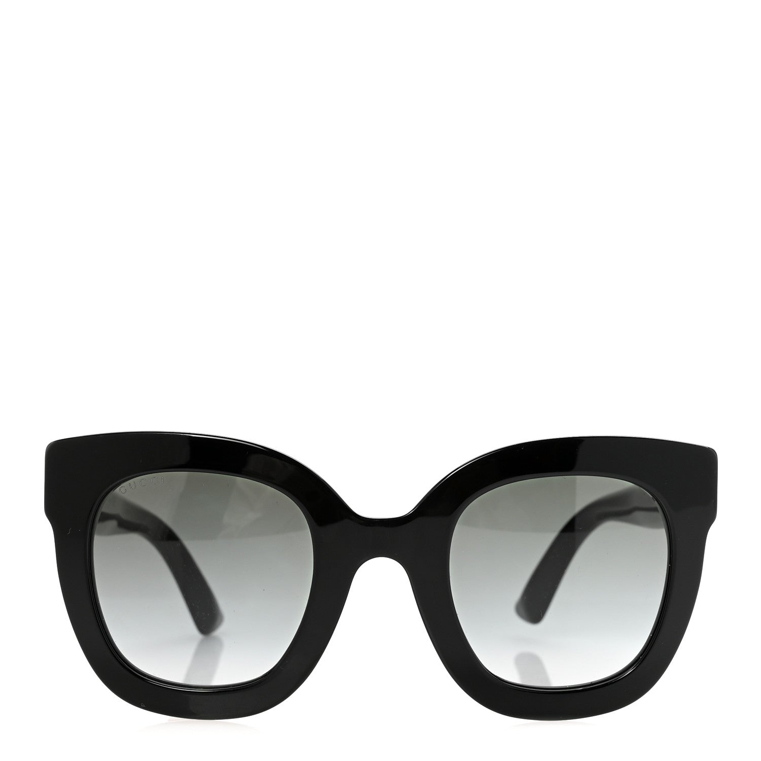 Gucci Acetate Crystal Star Round Frame Sunglasses GG0208S Black 4 of 16