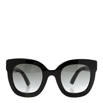 Gucci Acetate Crystal Star Round Frame Sunglasses GG0208S Black 4 of 16