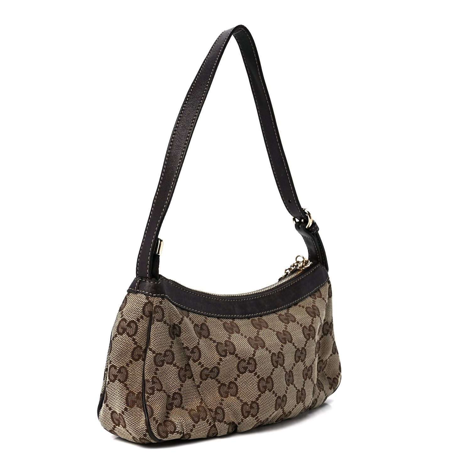 Gucci Monogram Lovely Heart Cosmetic Case Dark Brown 3 of 11
