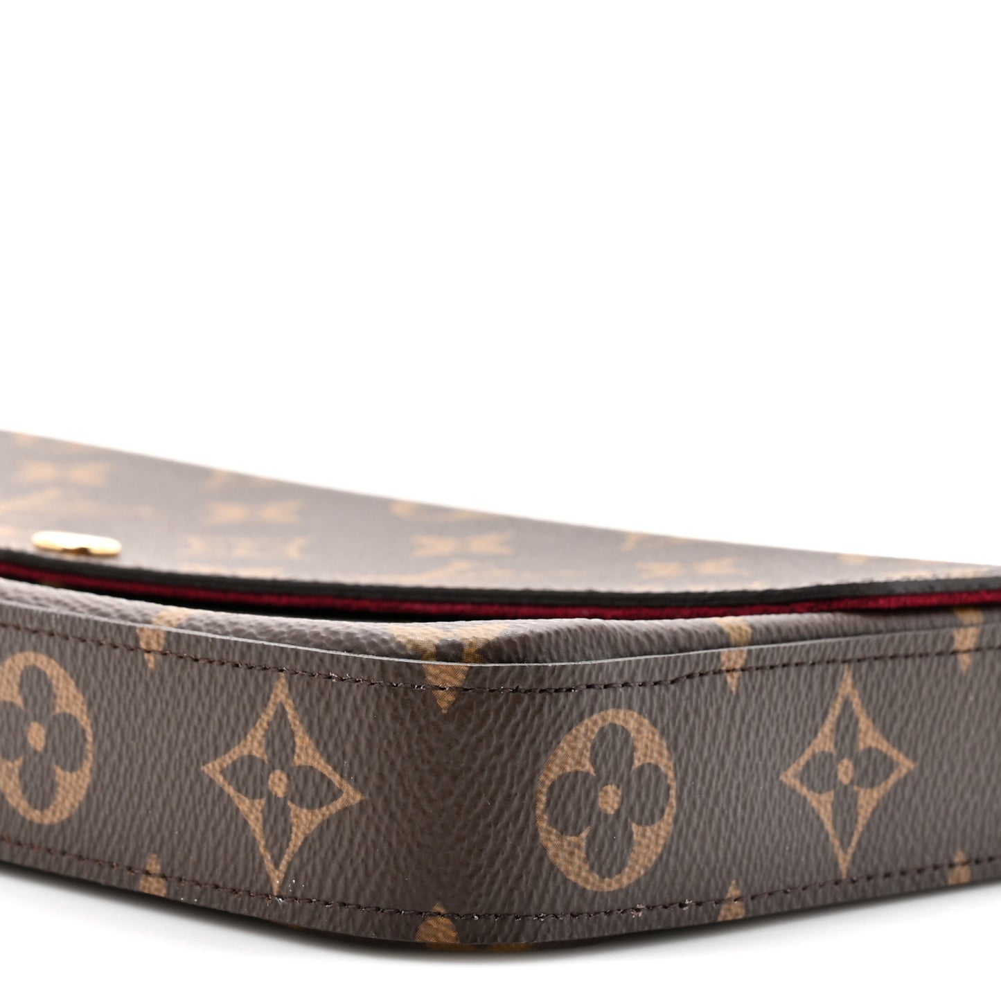 Monogram Pochette Felicie Chain Wallet Fuchsia