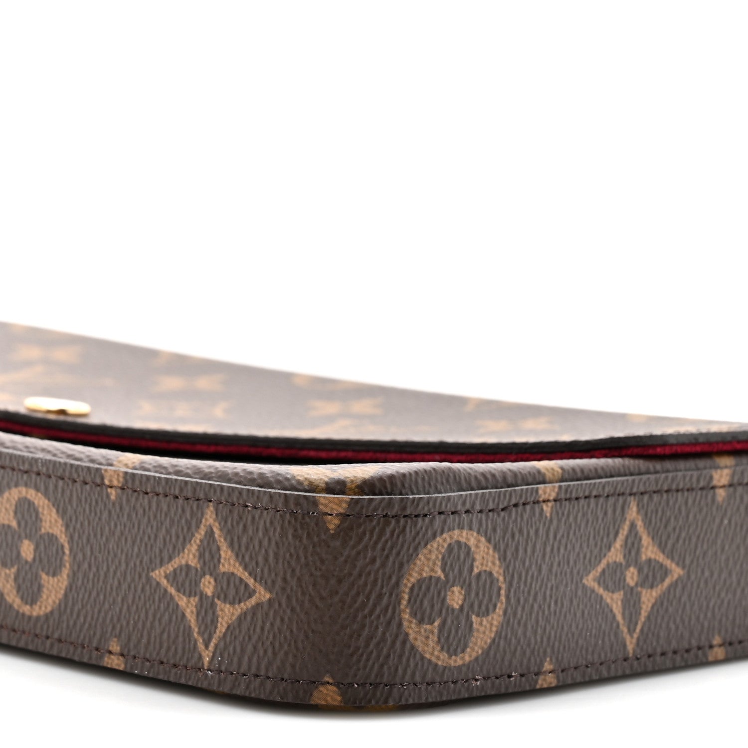 Louis Vuitton Monogram Pochette Felicie Chain Wallet Fuchsia 9 of 11