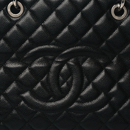 Chanel Caviar Quilted XL Grand Shopping Tote GST Black 8 of 12
