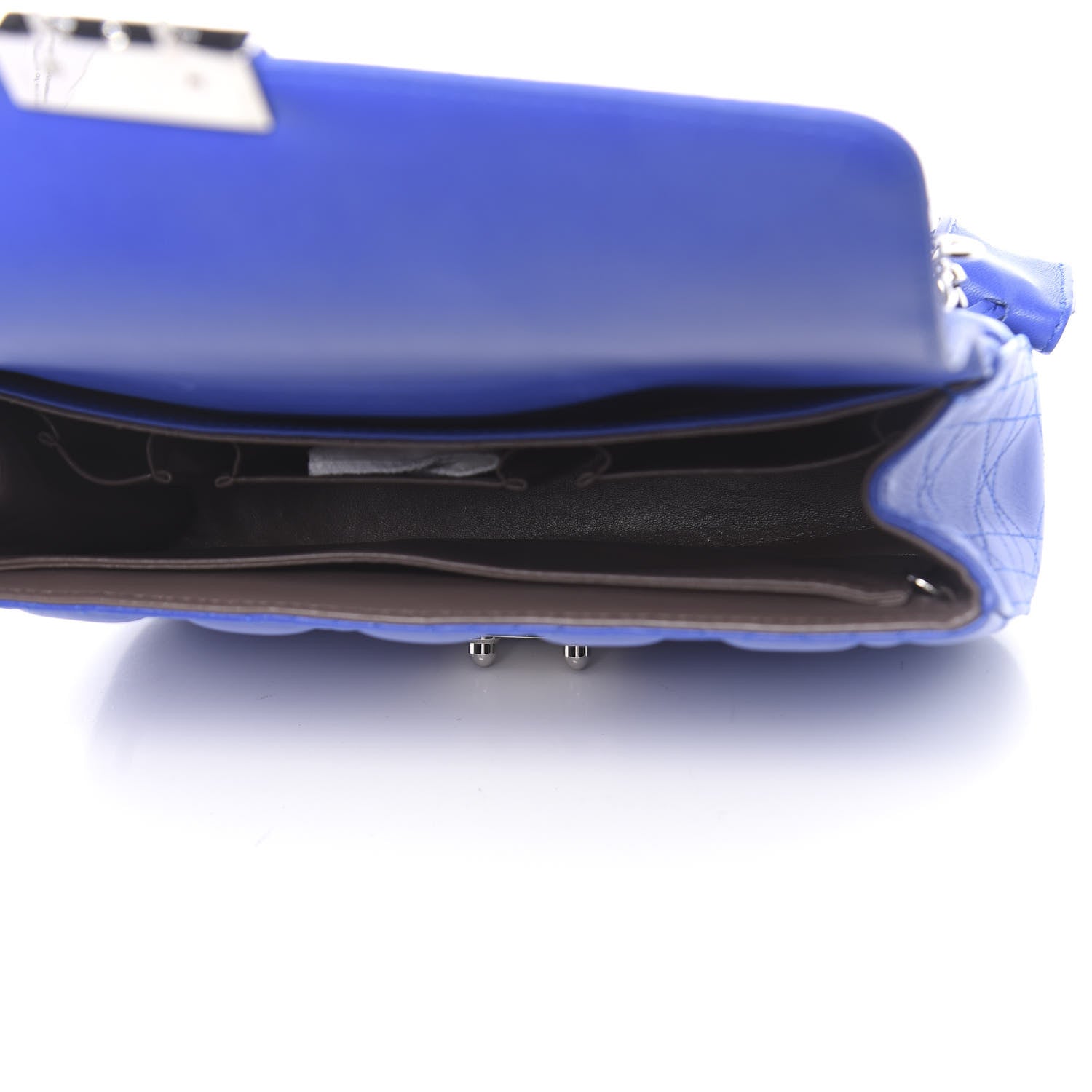 Christian Dior Lambskin Cannage Medium Miss Dior Flap Blue 5 of 13