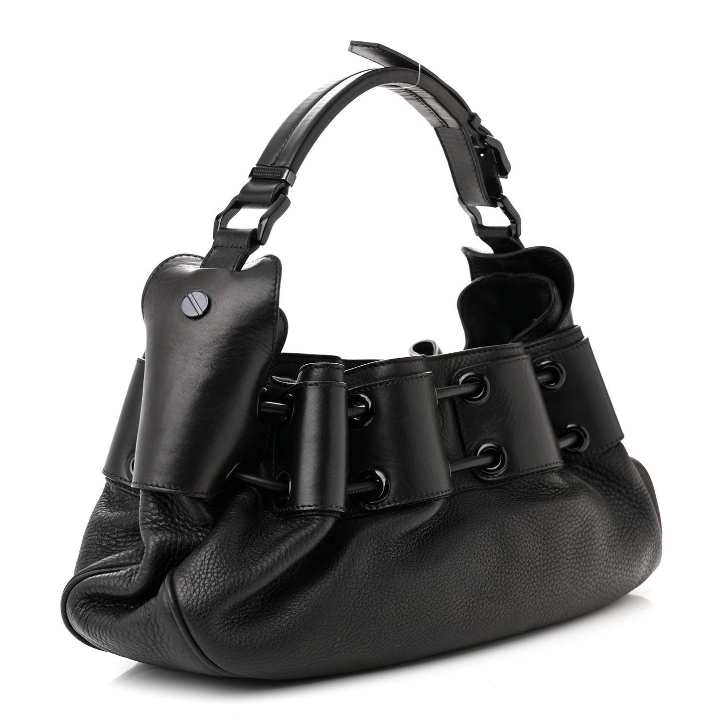 Prorsum Leather Warrior Hobo Black