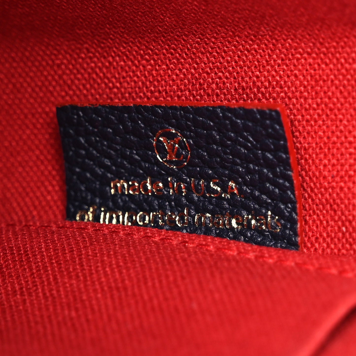 Empreinte Pochette Felicie Chain Wallet Marine Rouge