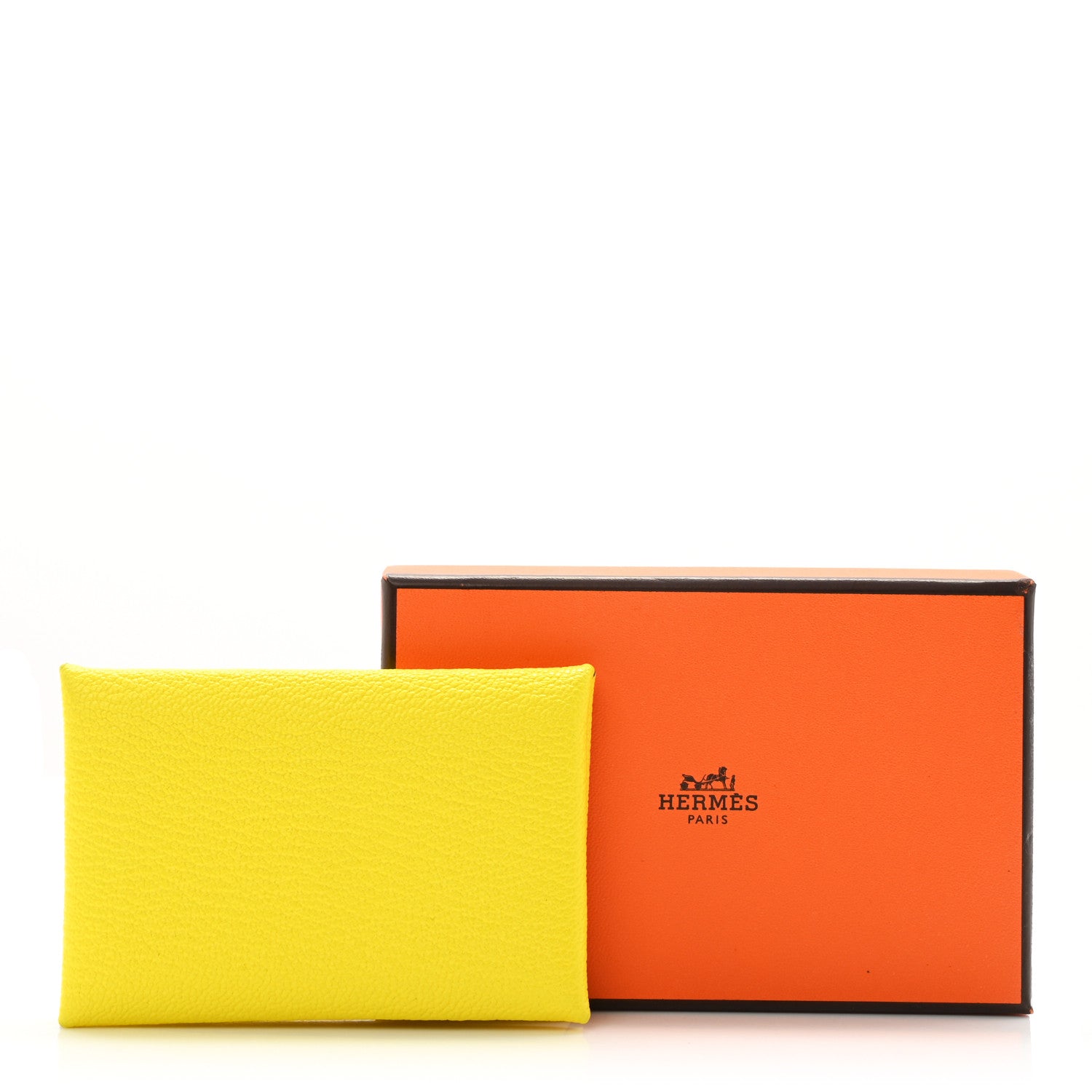 Hermes Chevre Mysore Calvi Card Case Lime 7 of 7