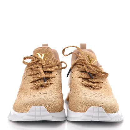 Louis Vuitton Technical Knit Mens V.N.R Sneakers 8.5 Gold 2 of 11