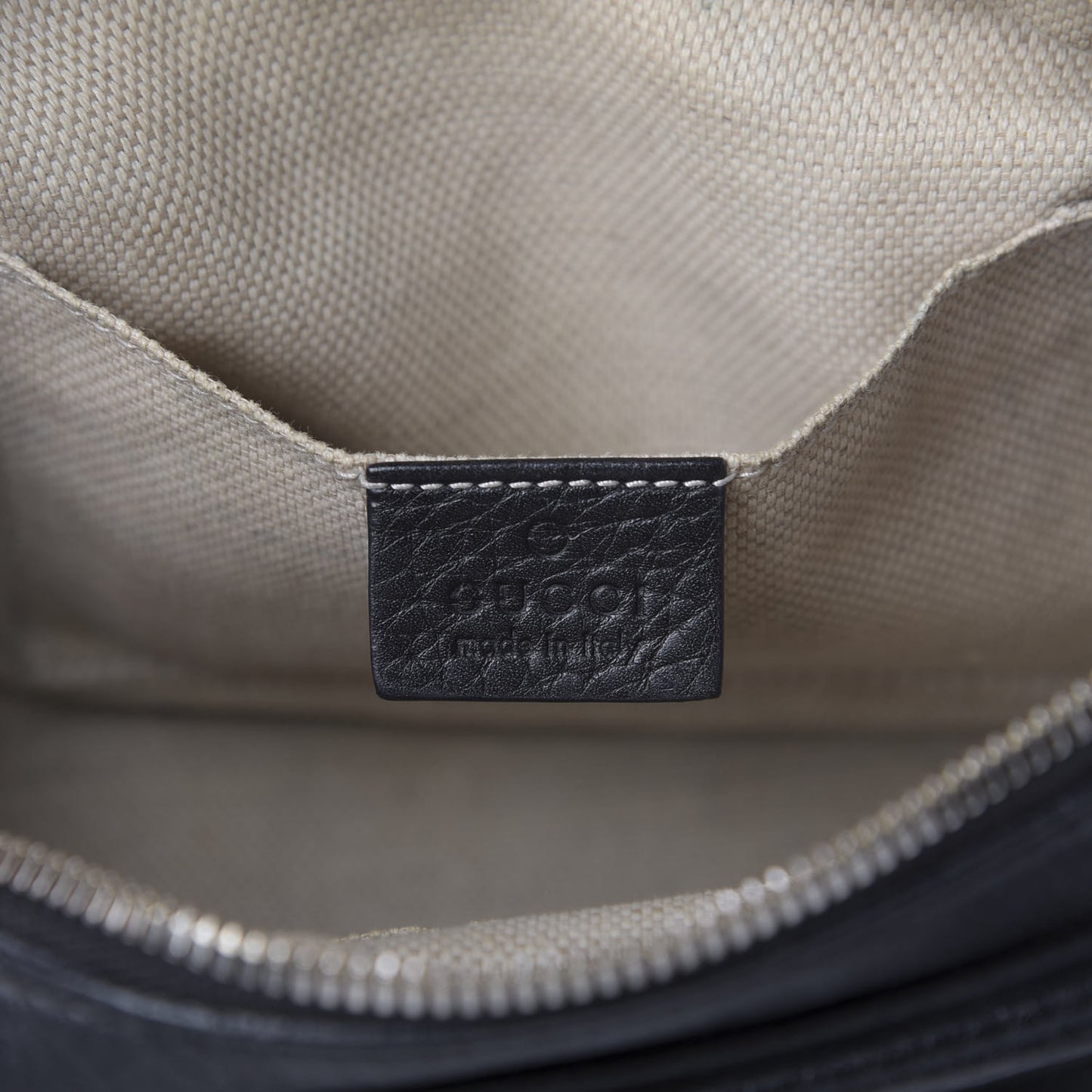 Pebbled Calfskin Small Soho Disco Bag Black