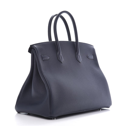Hermes Togo Birkin 35 Bleu Nuit 3 of 11