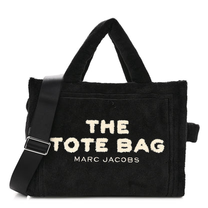 Marc Jacobs Polyester Medium Terry Tote Bag Black Nickel 1 of 11