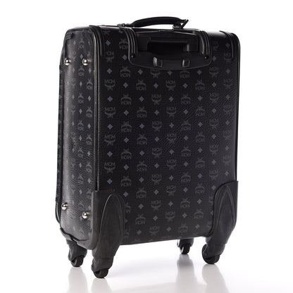 MCM Visetos Small Traveler Trolley Whelled Suitcase Black 4 of 21