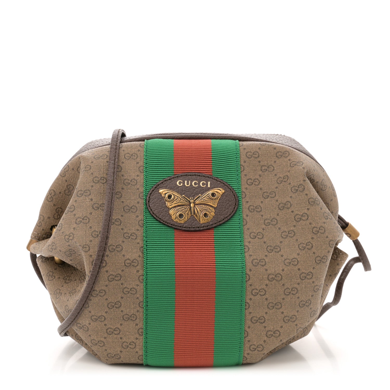 Gucci Mini Vintage GG Supreme Monogram Web Butterfly New Candy Crossbody Beige New Acero 1 of 11