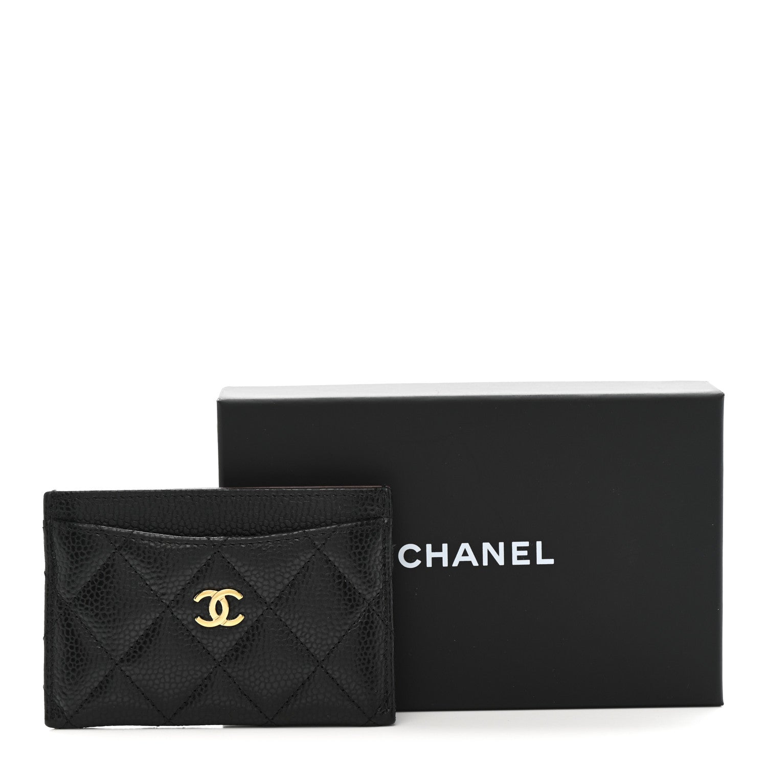 Chanel Caviar Quilted Card Holder Black 9 of 9