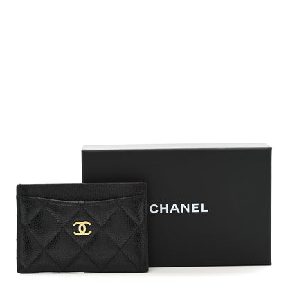 Chanel Caviar Quilted Card Holder Black 9 of 9
