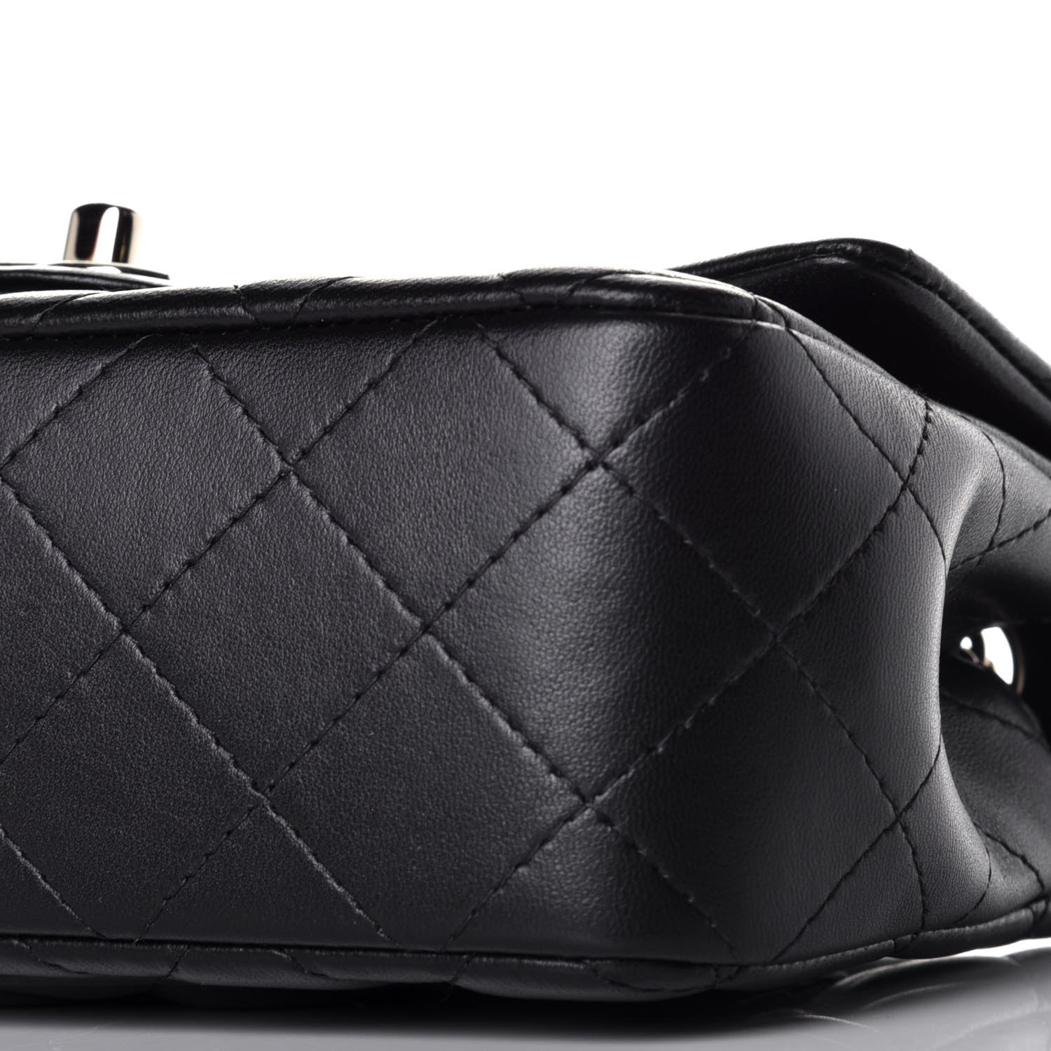 Chanel Lambskin Quilted Mini Rectangular Flap Black 8 of 9