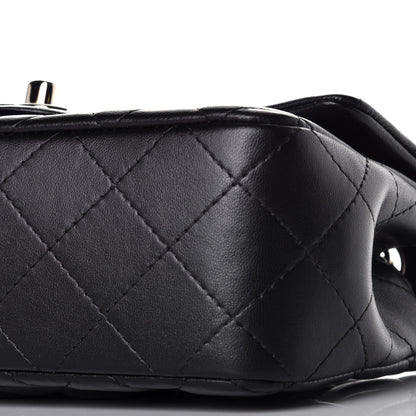 Chanel Lambskin Quilted Mini Rectangular Flap Black 8 of 9