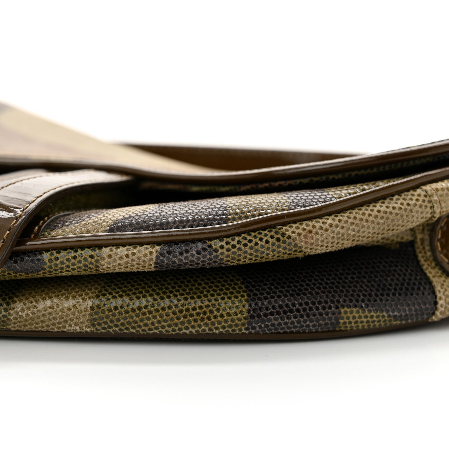 Christian Dior Pixelated Calfskin Camouflage Saddle Bag 10 of 11