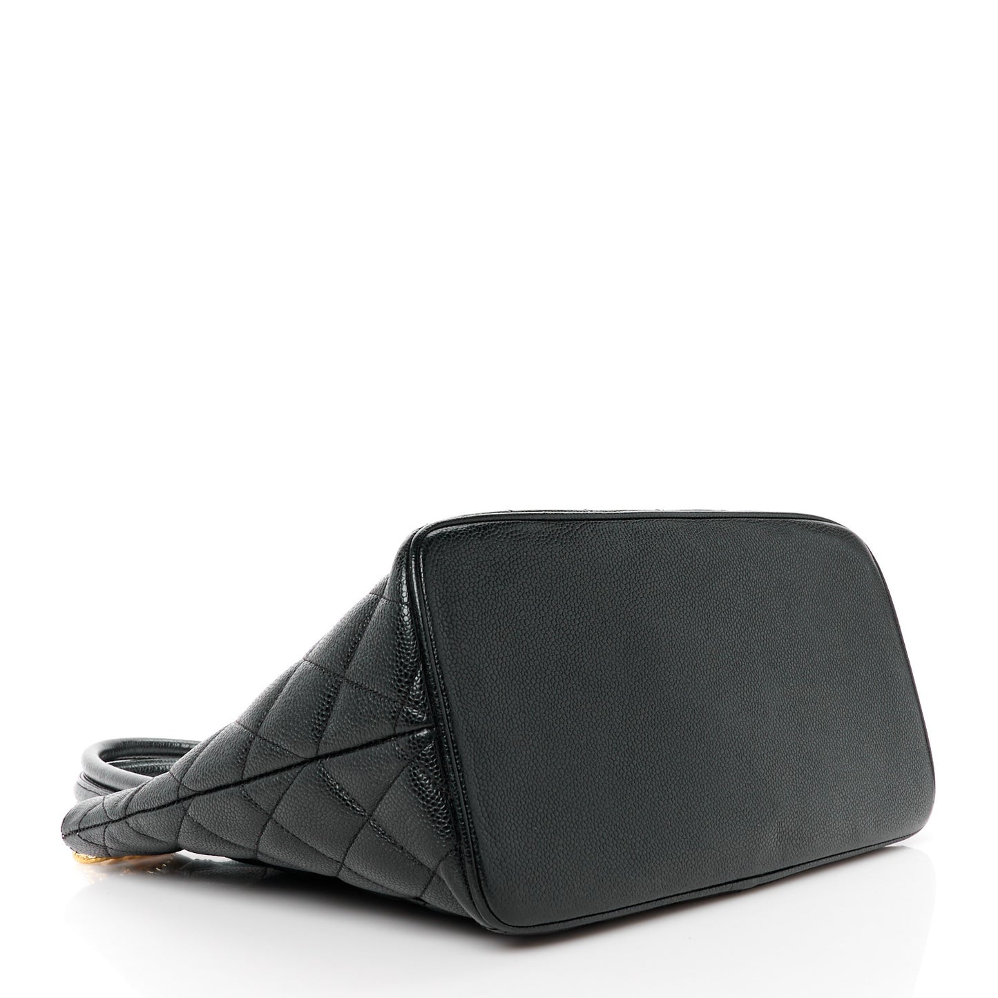Caviar Quilted Medallion Tote Black