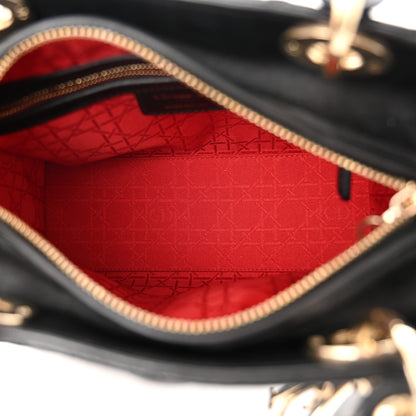Christian Dior Lambskin Cannage Medium Lady Dior Black 5 of 10