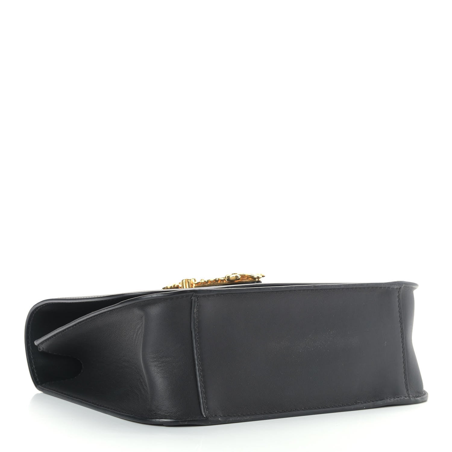 Versace Vitello Barocco Virtus Top Handle Shoulder Bag Black 3 of 12