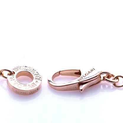 Bulgari 18K Rose Gold Diamond Small B.Zero1 Pave Pendant Necklace 5 of 8