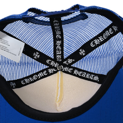 Chrome Hearts Cotton Mesh Hollywood Cross King Taco Trucker Hat Blue White 7 of 8