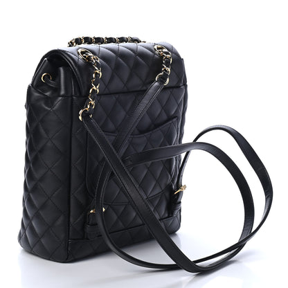 Chanel Calfskin Quilted Small Urban Spirit Backpack Black 2 of 4