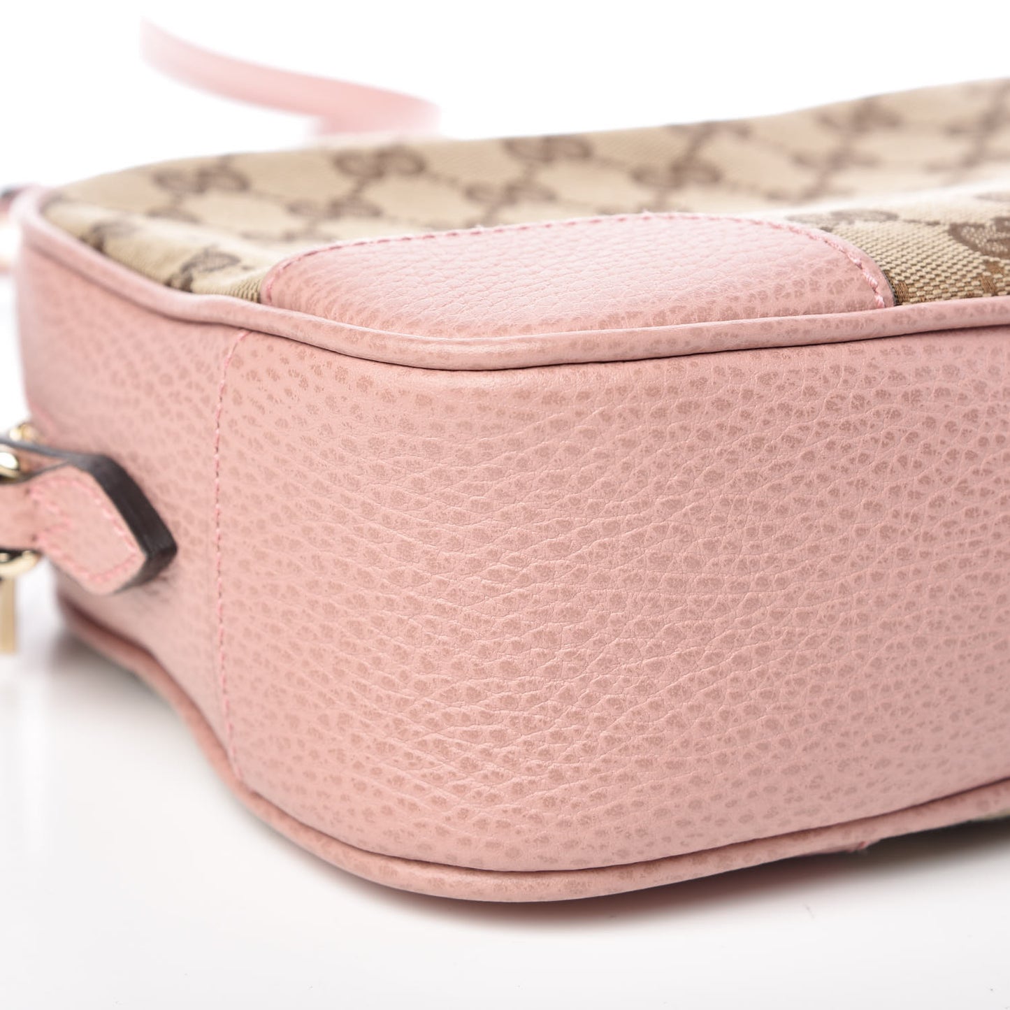 Monogram Mini Bree Messenger Bag Beige Soft Pink