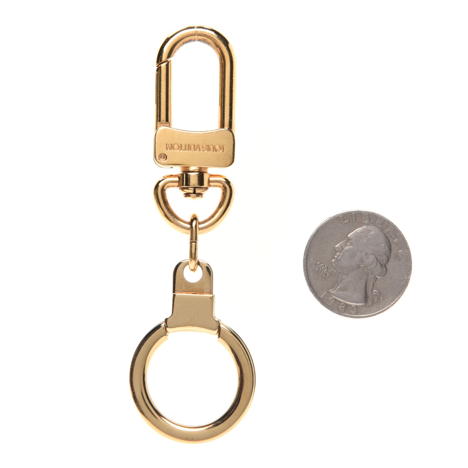 Louis Vuitton Pochette Extender Key Ring Gold 2 of 4