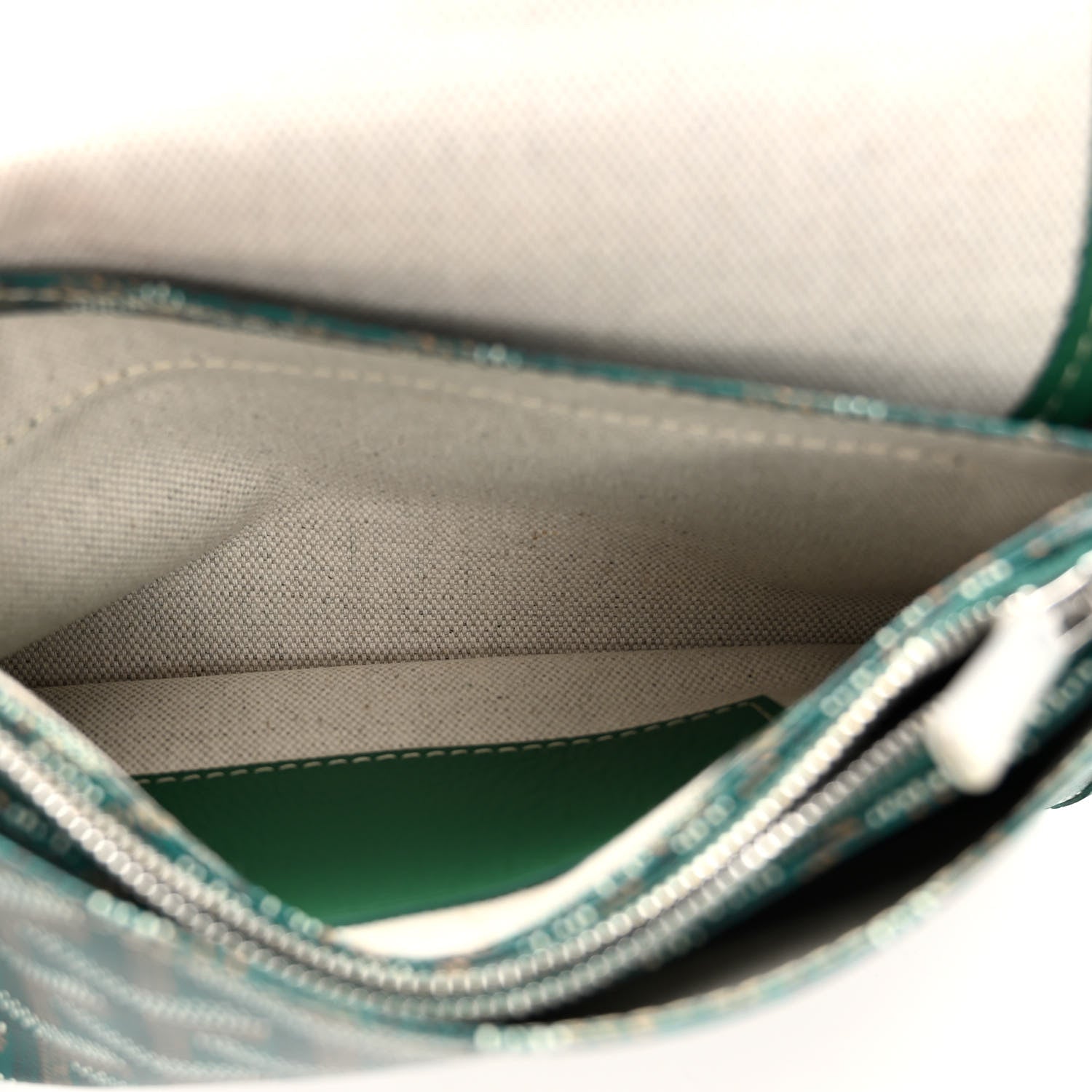 Goyard Goyardine Plumet Wallet Clutch Green 7 of 11