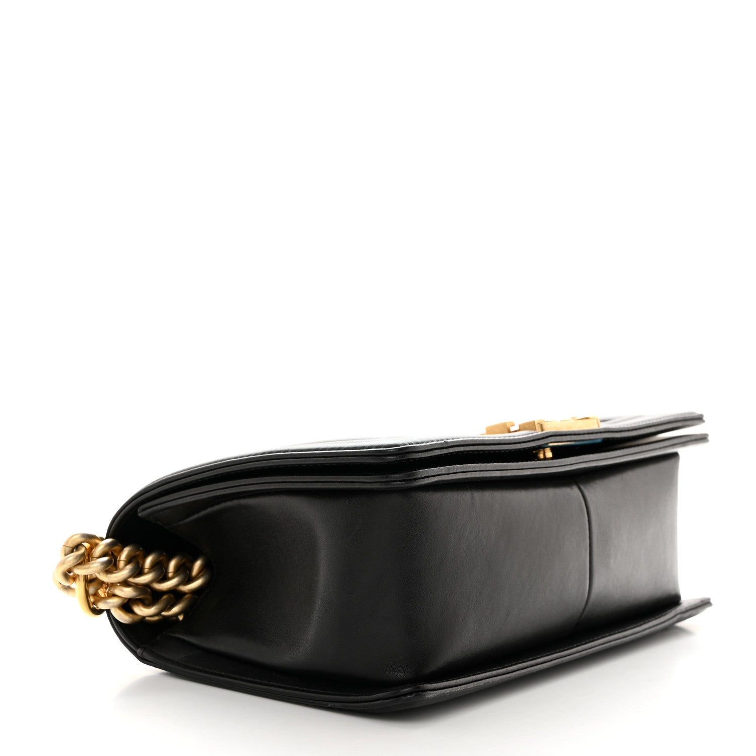Chanel Caviar Suede Calfskin Chevron Medium Boy Flap Black 4 of 10