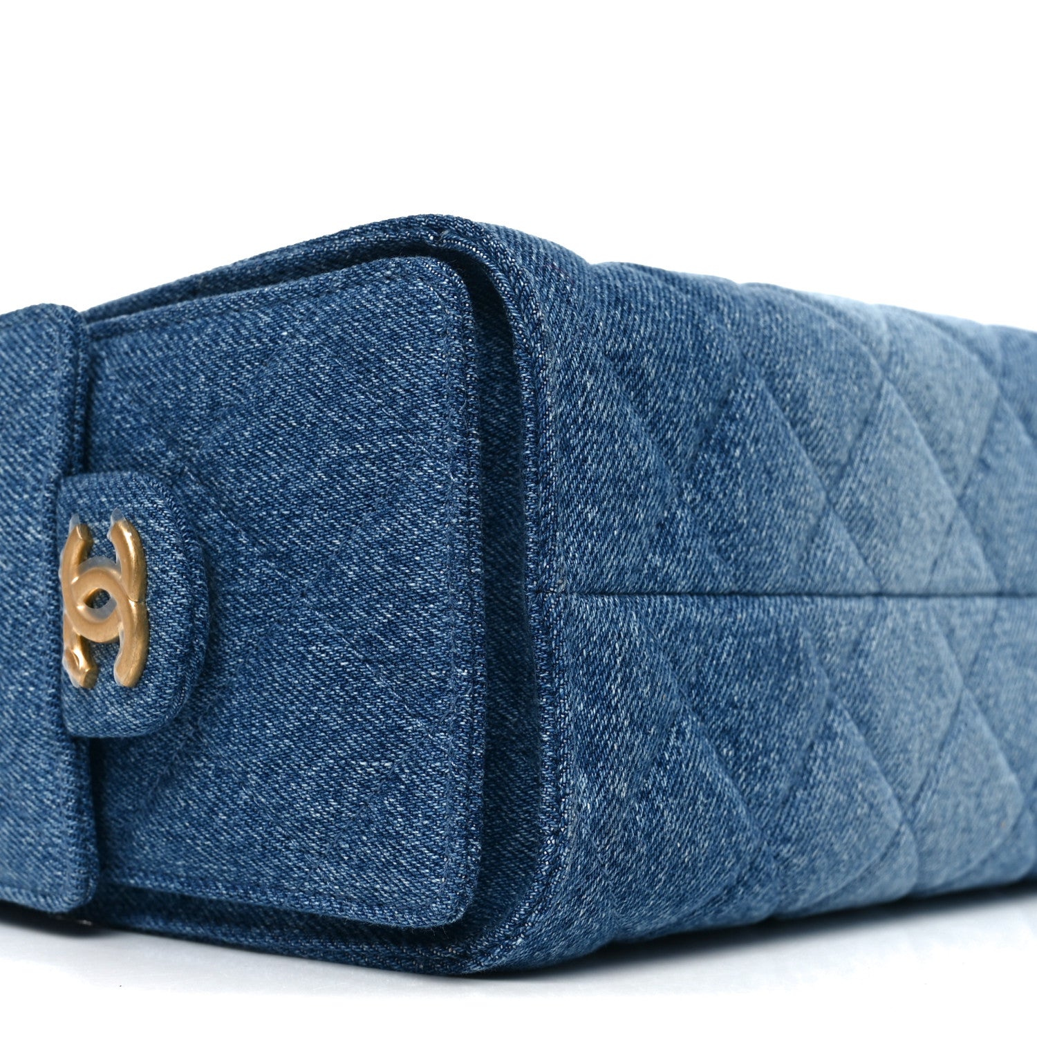 Chanel Washed Denim Quilted Mini Chanel 25 Handbag Blue 9 of 10