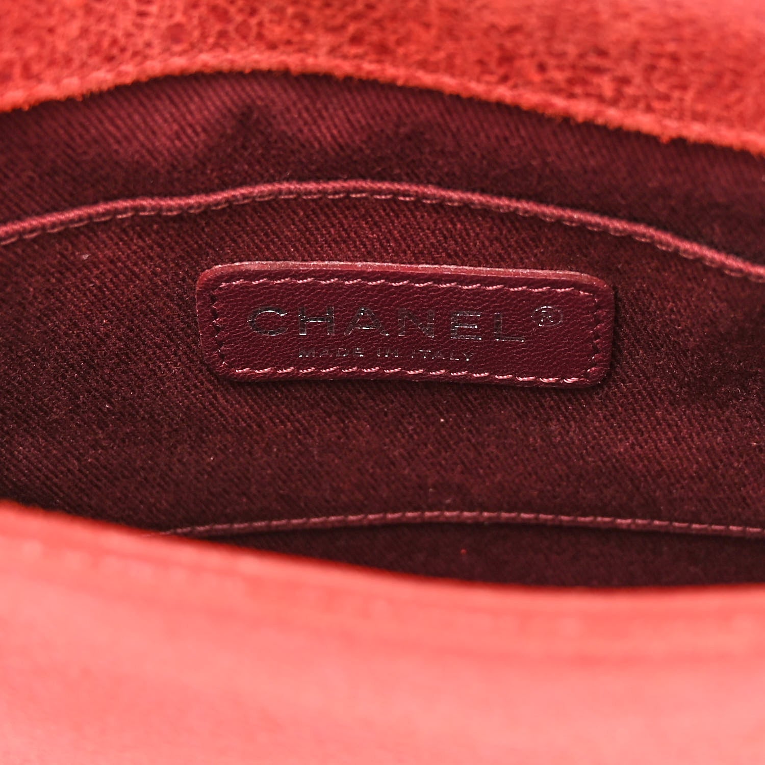 Chanel Iridescent Calfskin Quilted Small Gentle Square Boy Flap Red 6 of 13