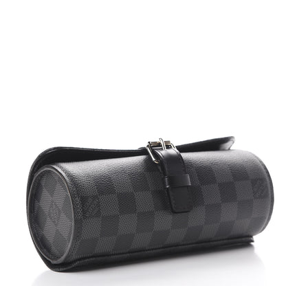 Louis Vuitton Damier Graphite 3 Watch Travel Case 3 of 8