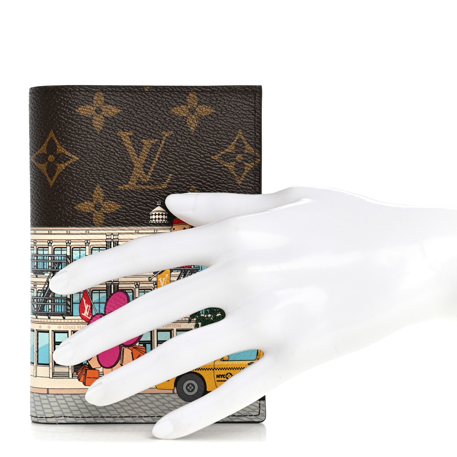 Louis Vuitton Monogram 2022 Christmas Animation New York Soho Passport Cover Yellow 2 of 6
