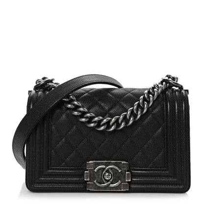 Chanel Caviar Quilted Small Boy Flap Black 1 of 11